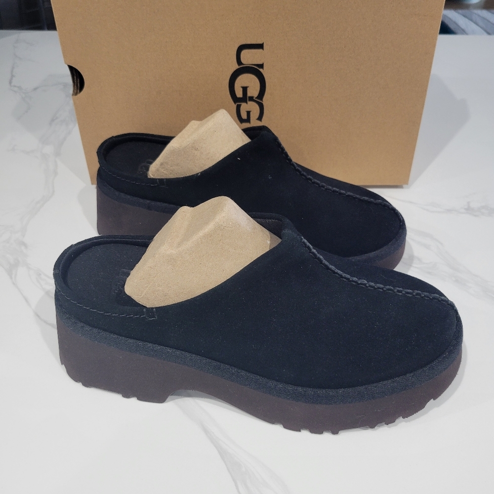 UGG Women's Black Suede Clogs